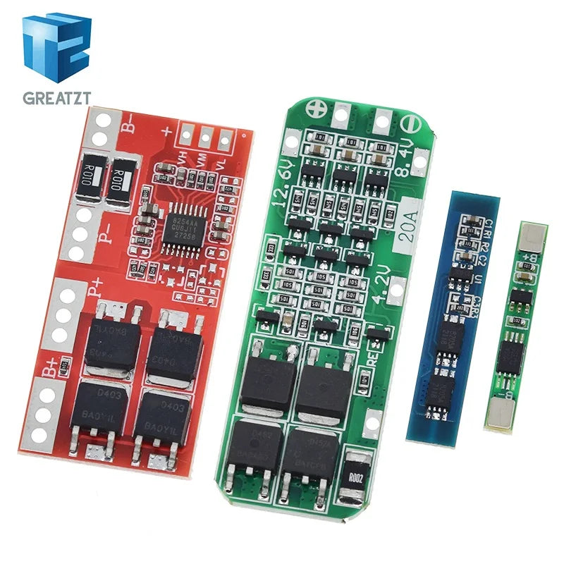 GREATZT 1S 2S 3S 4S 3A 20A 30A Li-ion Lithium Battery 18650 Charger PCB BMS Protection Board For Drill Motor Lipo Cell Module