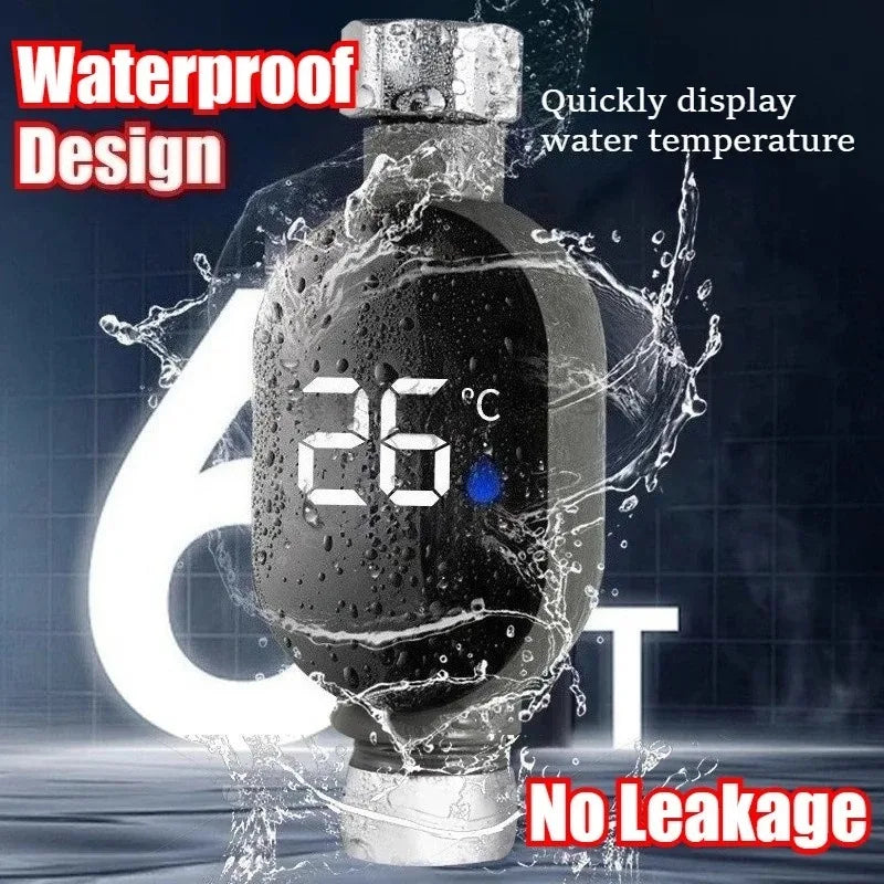 Bathroom Thermometer LED Display 0℃~99℃ Water Temperature Meter Shower Head Thermometer Accurate Digital Measurement Tool