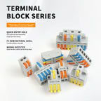 10/50 PCS Universal Compact Mini Fast Wire Connectors Lever Nut Crimp Splitter Electrical Conductors Push-in Home Terminal Block