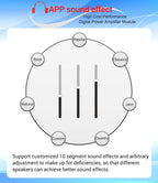 MT21 2.1 Channel Bluetooth 5.0 Audio Amplifier Board 100W Subwoofer 50W*2 L/R Stereo Amp Module Bass Treble Control AUX Input DC12-24V for Home Speaker DIY