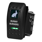 12V/24V Marine Rocker Switch Green LED SPST ON-OFF & DPDT ON-OFF-ON Momentary Toggle for 4x4 Off-Road RZR ATV ARB Carling Style