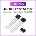 100PCS Hall Effect Sensor 44E A3144 AH3144E Magnetic Switch High Sensitivity TO-92