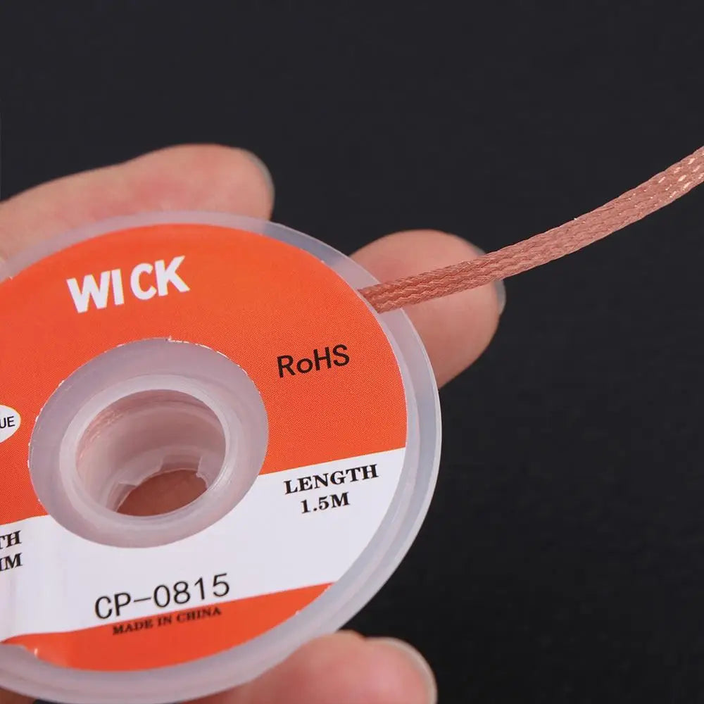 No Cleaning Wick Wire Desoldering Braid Welding Cable Lead Cord Tin Strip 0.8mm-4.0mm Tin Sucker Solder Remover Flux Repair Tool