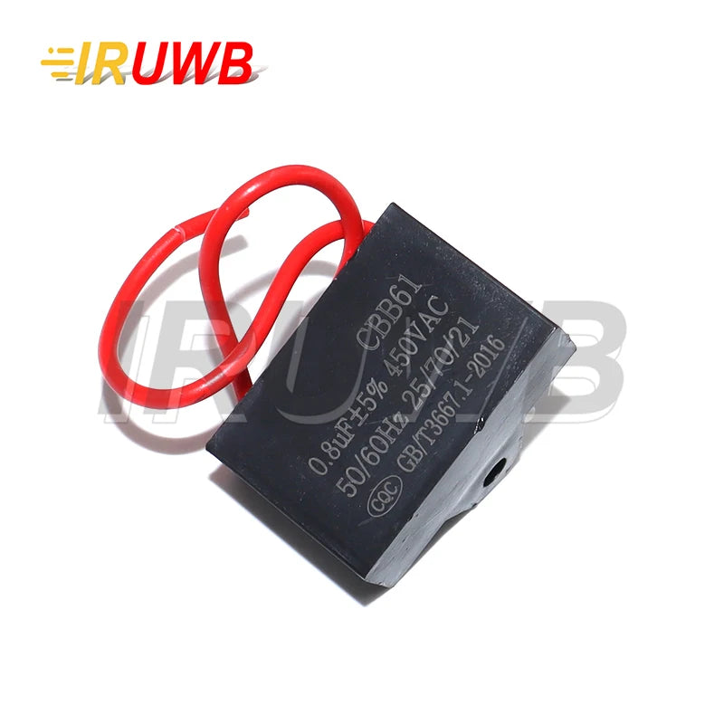 1PCS CBB61 1UF 1.2UF 1.5UF 2UF 2.5UF 3UF 4UF 5UF 6UF 10UF 450V Fan Capacitors Capacitor 450V Fan Starting Capacitor