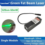 650nm 520nm Red Green Dot Fat Beam Laser Diode Module for Stage Escape Room Wine Base Bar KTV Use
