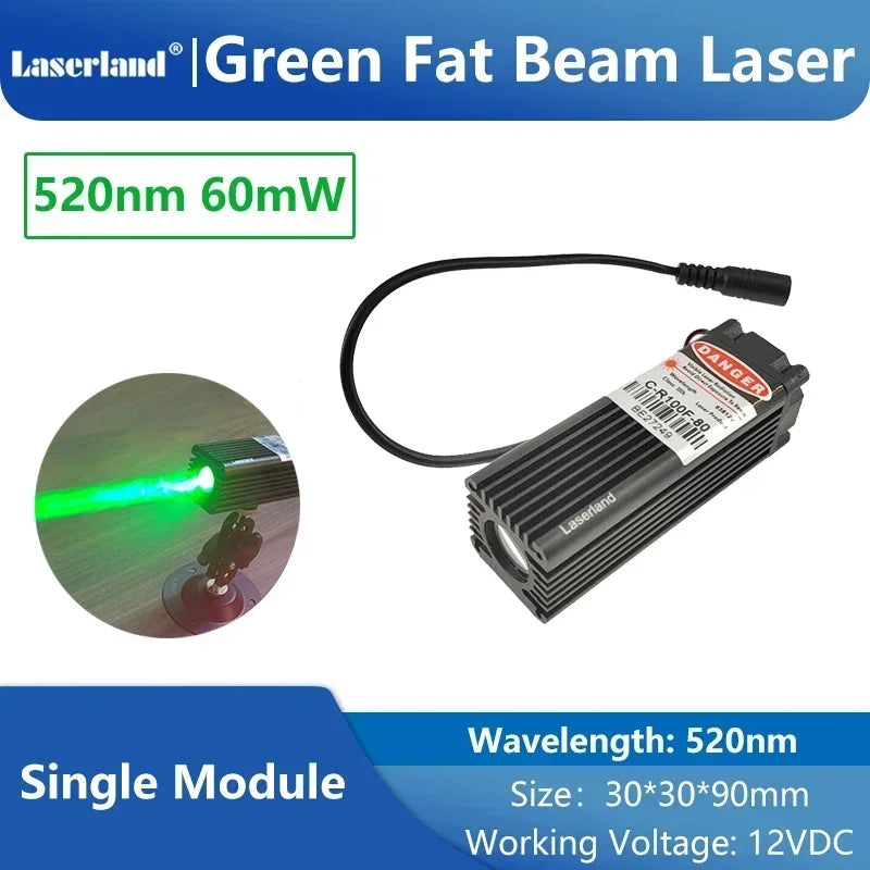 650nm 520nm Red Green Dot Fat Beam Laser Diode Module for Stage Escape Room Wine Base Bar KTV Use