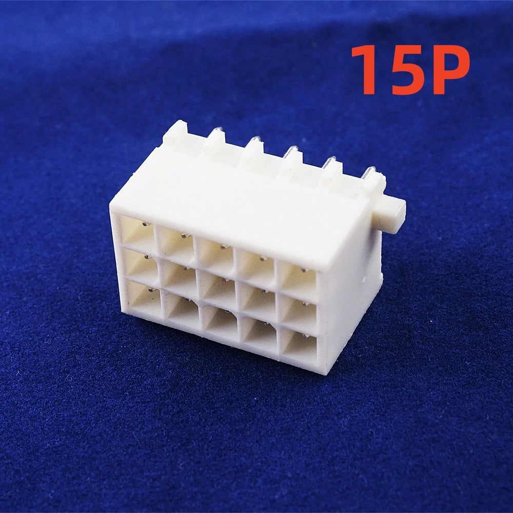 5 50pcs Pitch 4.14 mm PCB Male Header 2 3 4 6 8 9 10 12 15 16 Pin 0.163' Straight Through Hole Cross Mini Universal Mate-N-Lok