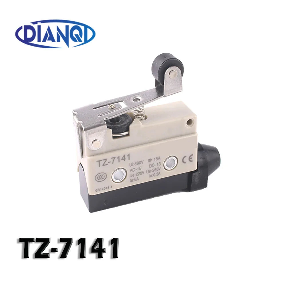 15A 250VAC TZ-7110 TZ-7141 TZ-7311 TZ-7312  Waterproof Micro Switch Travel Limit Switch Straight 90 degree Roller Lever