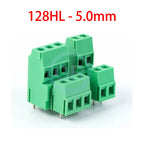 (10 pcs) KF128H KF128L KF128HL 5.0mm 5.08mm Screw PCB Terminal Block Double Row Double Layer High/Low AM128L 128H - 5.0 / 5.08