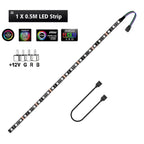 12V 4 Pin RGB Gaming PC Led Strip Light 5050 RGB Tape For Aura Sync MSI Mystic Light Motherboard Control Computer Case Backlight