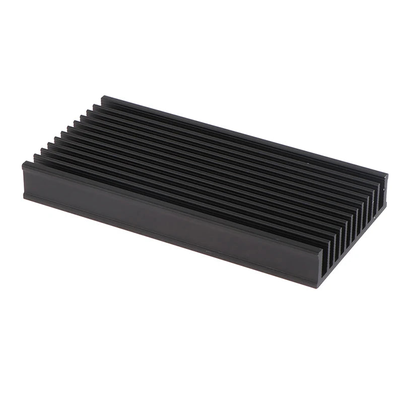 1Pc 50*100*12.7mm Aluminum Heatsink Cooler Radiator For High Power LED IC Fan Power Amplifier Heat Sink