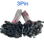 10Pairs JST SM 2P 3P 4P 5P 6Pin Plug Socket Male to Female Wire Connector LED Strips Lamp Driver Connectors Quick Adaptr 22AWG