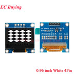 0.96 inch OLED IIC Serial White Display Module 128X64 I2C SSD1306 12864 LCD Screen Board GND VCC SCL SDA 0.96" for Arduino Black