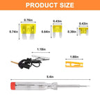 306pcs Fuse Assortment Kit Car Boat Truck SUV Car Assorted Replacement Blade Fuses with 2 Car Fuse Testers and 2 Fuse Pullers