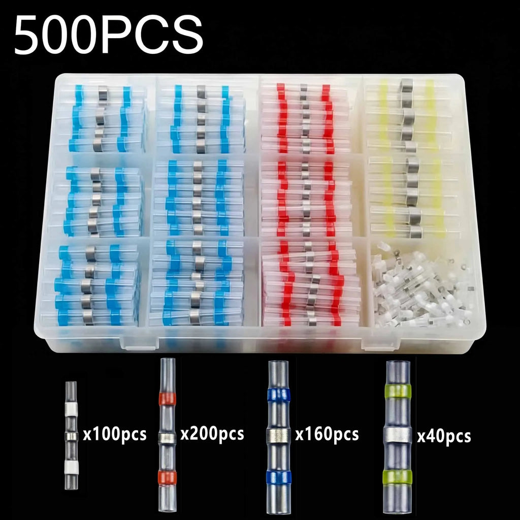 IP67 Waterproof Solder Seal Heat Shrink Wire Connectors Welding Ring Electrical Equipment Cable Connection Heat Shrink Tube