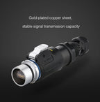 CNLINKO M24 Waterproof IP68 Circular RJ45 Connector 8P8C Cat6 Male/Female Panel Mount for Industrial Automation Marine & Outdoor