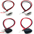 4 Pin Press Type USB Connector Type-C Waterproof with PH 2.0 Female Socket High Current Fast Charging Jack Port with Data Pin