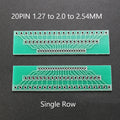 1piece 1.27mm 2.0mm 2.54mm Pitch Transfer Plate Converter Single Double Row Pin PCB Adapter Board