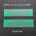 1piece 1.27mm 2.0mm 2.54mm Pitch Transfer Plate Converter Single Double Row Pin PCB Adapter Board