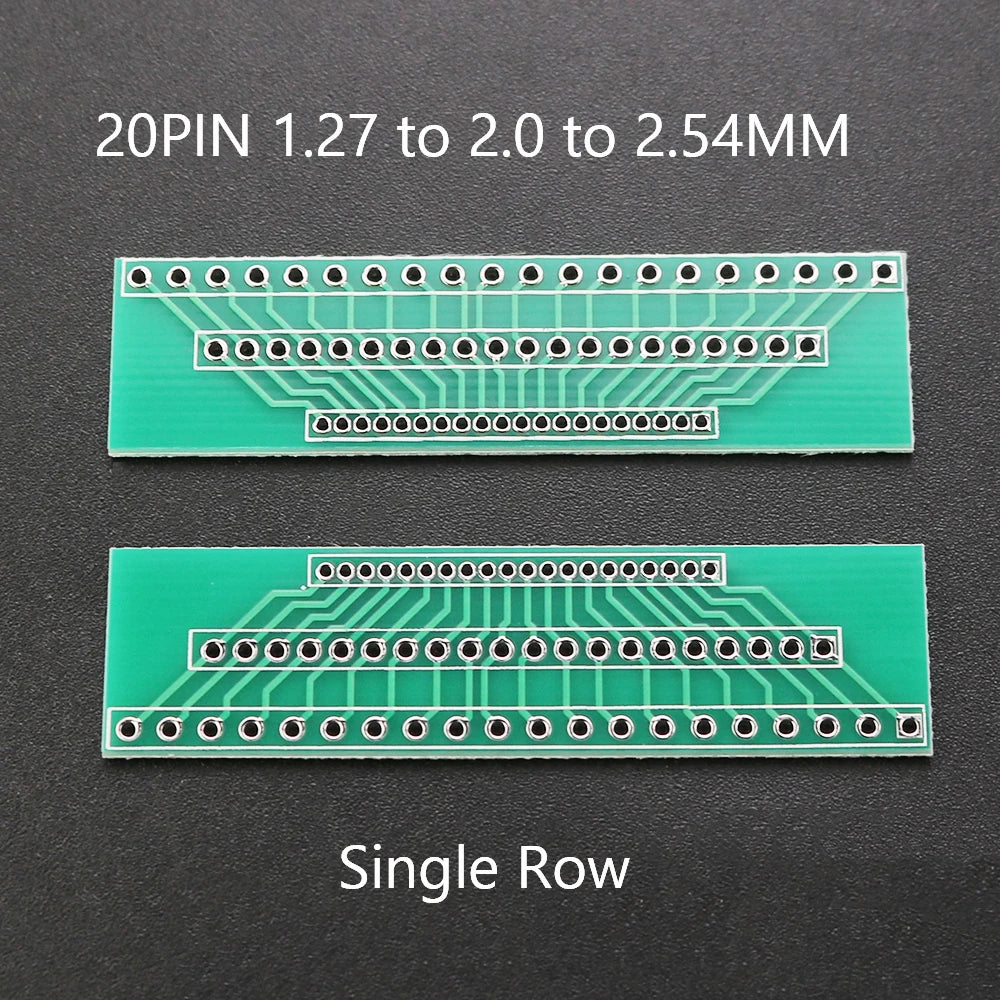 1piece 1.27mm 2.0mm 2.54mm Pitch Transfer Plate Converter Single Double Row Pin PCB Adapter Board
