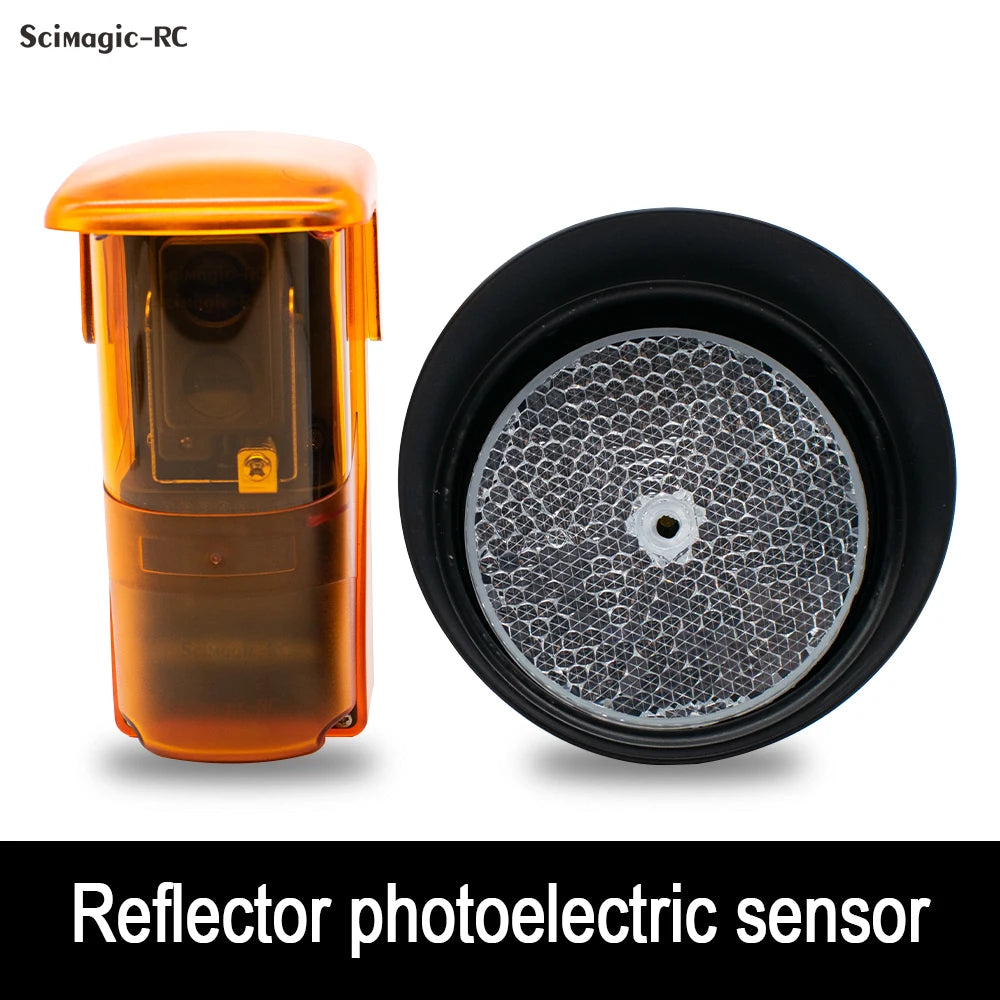Infrared Reflector Detector Photocell Sensor For Swing Sliding Garage Gate Door Opener Safety 12-24V DC/AC 7m 12m
