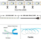 DC 5V USB LED Strips 2835 White Warm White LED Strip Light TV Background Lighting Tape Home Decor Lamp 1- 5m LED String Light