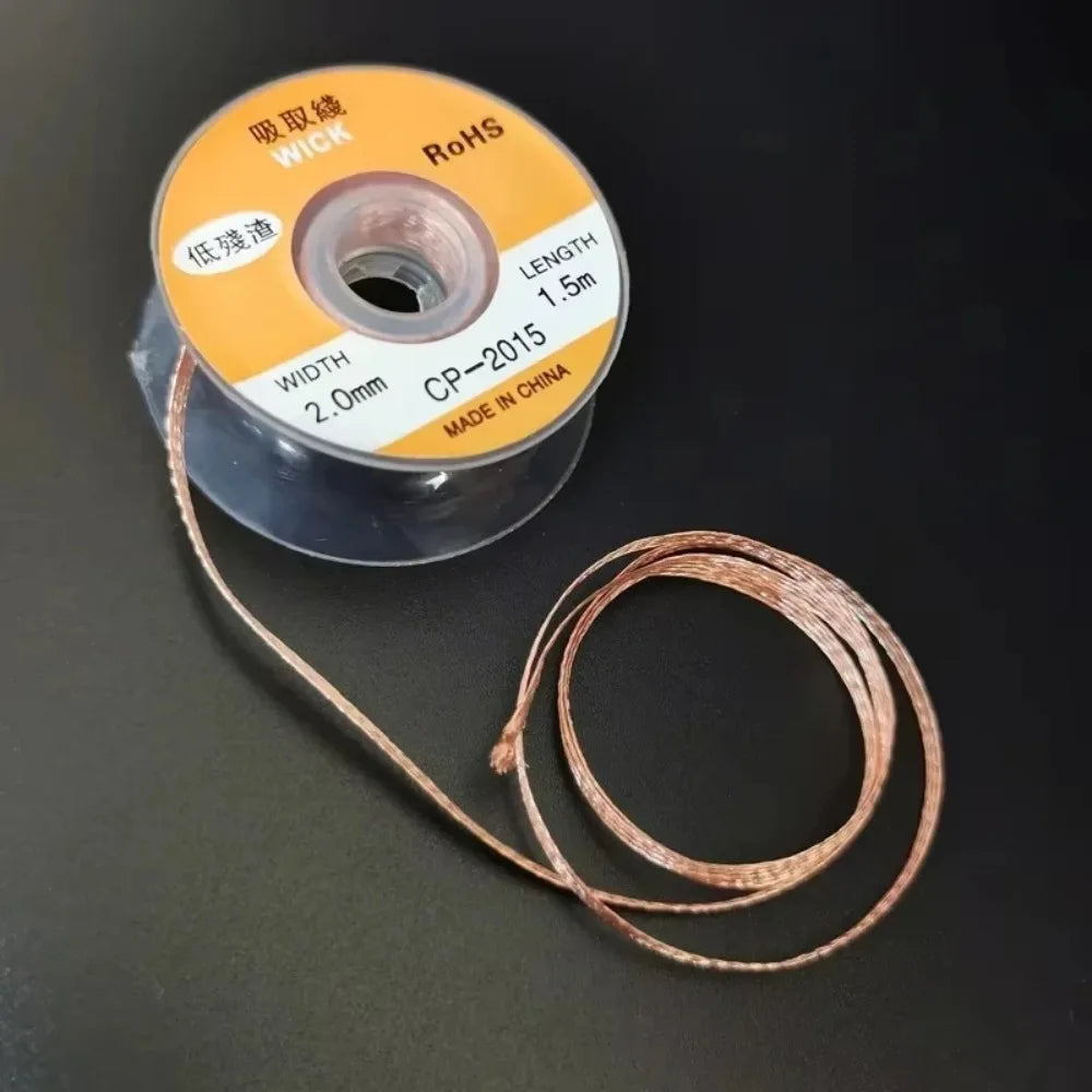 Desoldering Braid Tape Copper Solder Wire Soldering Wick Tin Solder Removal Braid Welding Wire Repair Tool 1.5/2/2.5/3/3.5/4mm