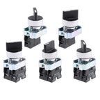 XB2-BD21 BD25 BD33 BD53 BD73 1NO/2NO/1NO1NC 2/3 position Latching self-locking selector push button switch Momentary self-Reset