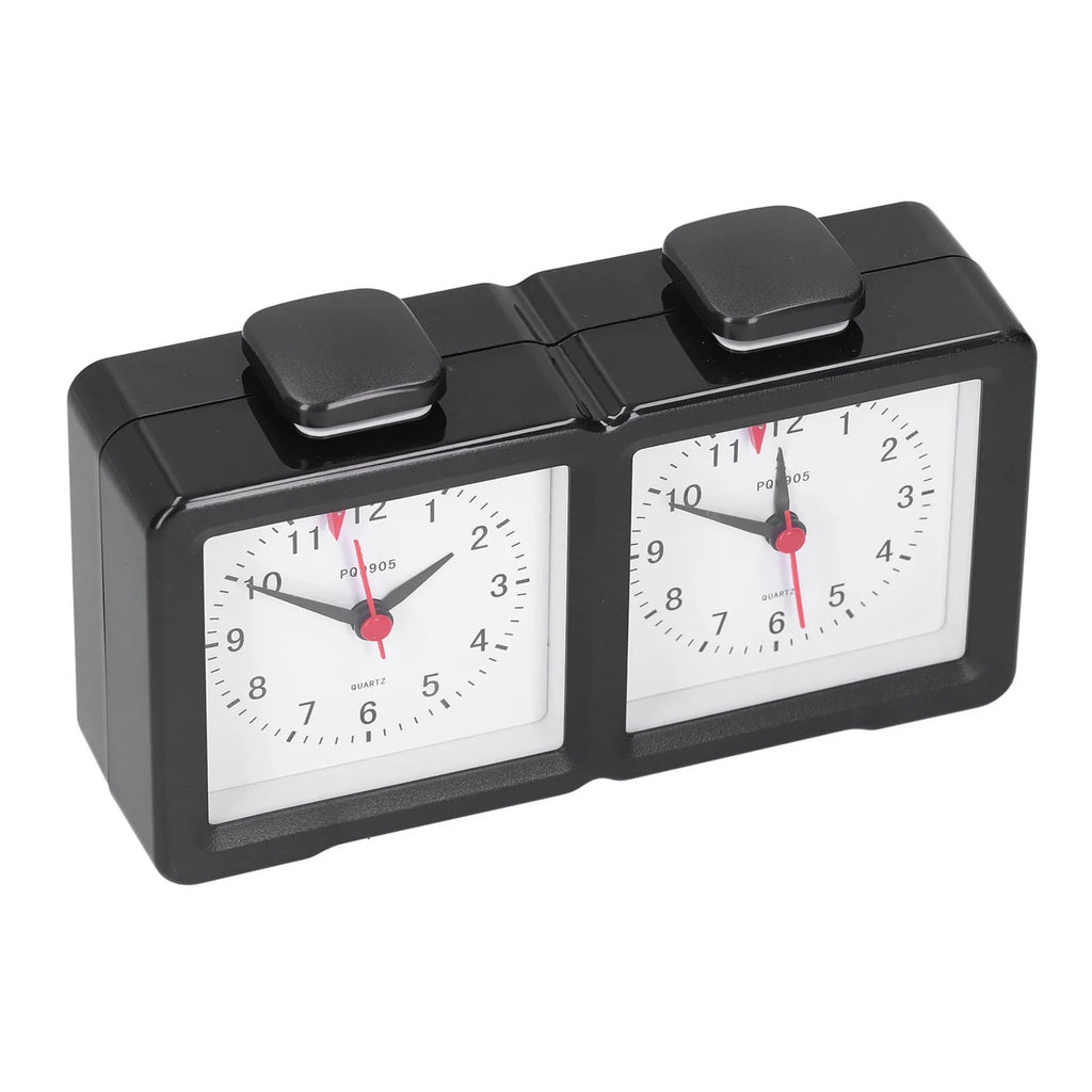 Multifunction Chess Analog Clock Count Up Count Down Timer Mute for Board Game Competition