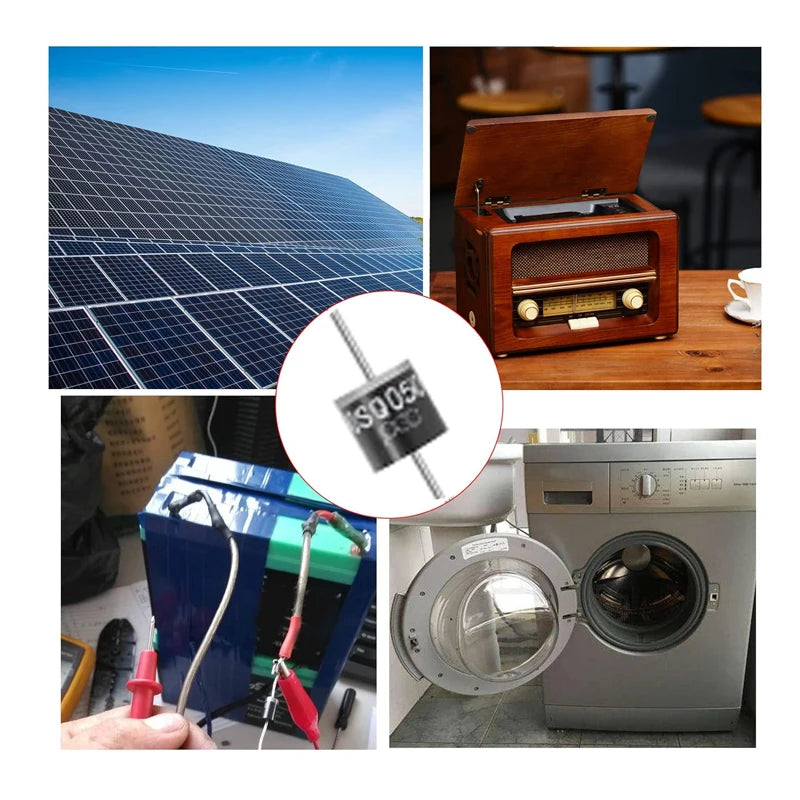 SAMIROB New  6PCS/Lot 30SQ050 Schottky Diode 30A 50V Axial for Solar Panel Parallel Reflow Protection
