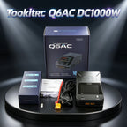 ToolkitRC Q6AC 400W/ DC 1000W 4CH Smart Balance Output Built-in 65W USB Output 15W Charger With Wireless for 1‑6S LiPo Batter