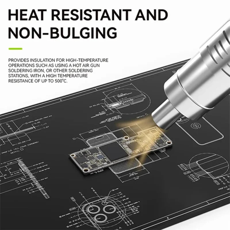 Silicone Soldering Mat ESD Thermal Heat Insulation Working Pad S-160 TE-509/502/508/610 LW-M3/M4 PC Phone Maintenance Cushion
