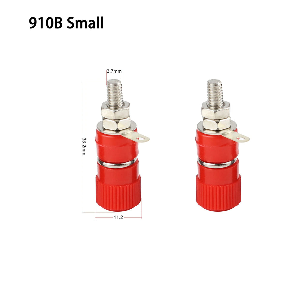 10 PCS  JS-910B 999B Binding Posts Terminals 4mm Banana Plug Socket 4mm Terminal Connector for Amplifier Arduino