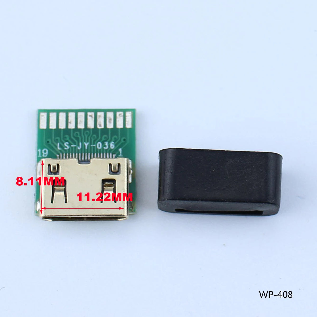 1pcs A-M HDMI Male To Female Test Board MINI Connector with Board PCB 2.54mm Pitch 19/20pin DP HD A Female To Male Adapter Board