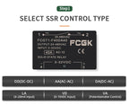 10A SSR 25A Solid State Relay 40A Output 3-32VDC 24-480VAC 220V Single Phase DC TO AC 40A Relay SSR HeatSink SSR 40DA