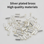 100/200pcs EN tube type plug wire nose cold pressed terminal block copper wire pair connector wiring tube