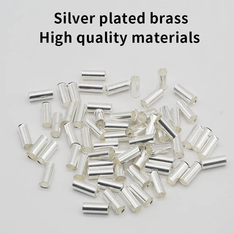 100/200pcs EN tube type plug wire nose cold pressed terminal block copper wire pair connector wiring tube