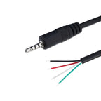 1/5/10PCS 2.5mm Male Plug/Female Jack Mono/Stereo AUX 3/4Pole To Bare Wire Connector DIY Audio Headphone Repair Extension Cabl