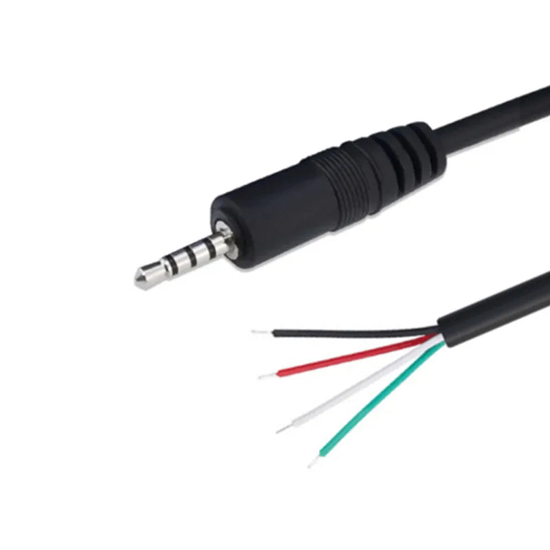 1/5/10PCS 2.5mm Male Plug/Female Jack Mono/Stereo AUX 3/4Pole To Bare Wire Connector DIY Audio Headphone Repair Extension Cabl