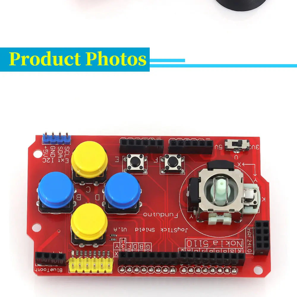 Gamepad Joystick Keypad Shield PS2 for Arduino nRF24L01 Nk 5110 LCD I2C Interface - Gaming Controller Add-Onmodule