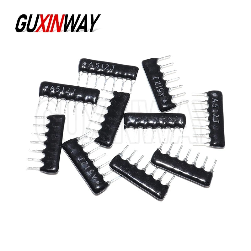 10PCS 4PIN 5PIN 6PIN 7PIN 8PIN 9PIN 10PIN Exclusion Network Resistor Array DIP 100 220 330 470 680 1K 1.2K 2K 3.3K 4.7K 10K 100K