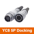 YC8 Mini Circular Connectors 8mm 2 3 4 5 6 7pin Sensor Connector Docking Push Pull Self Lock 8mm