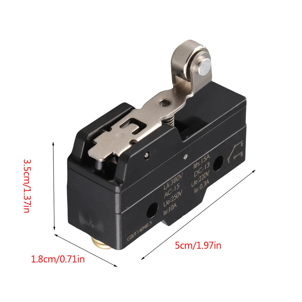 10Pcs Z-15GW22-B Miniature Snap Action Switch Micro Limit Switch Momentary Type Switch 250V 15A