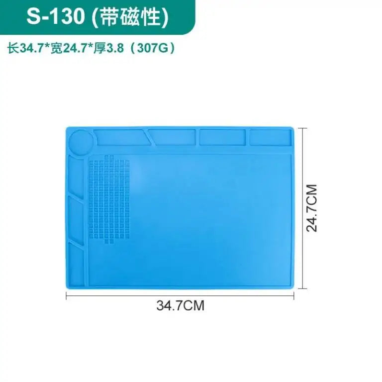 Welding Mat Heat Insulation Working Pad Silicone Soldering Mat Soldering Work Station Pad for Phone Welding Repair Tool