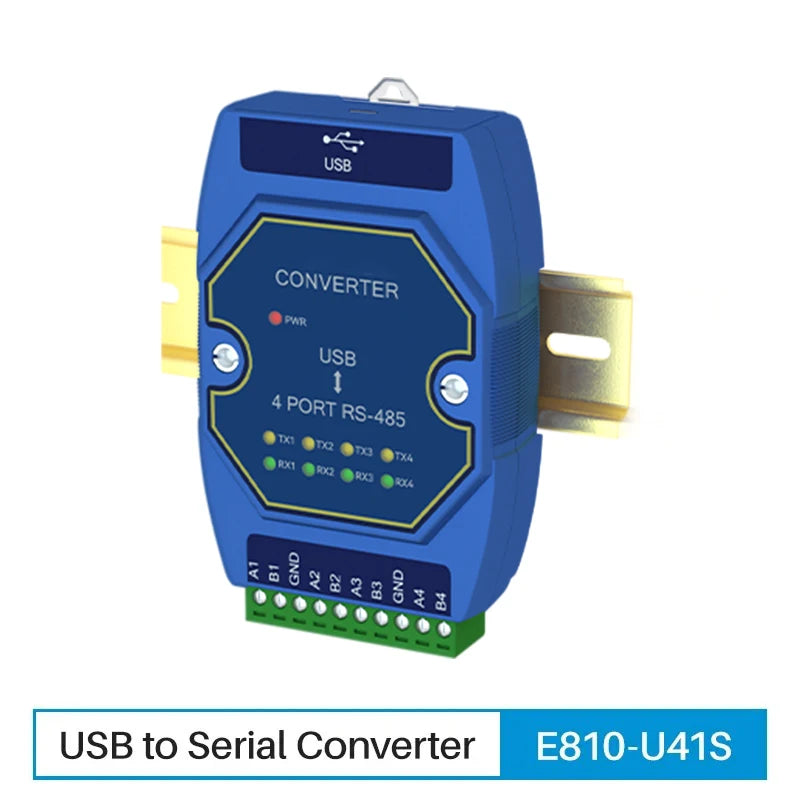 USB To RS485 RS422 RS232 TTL Industrial Converter CDSENET E810-U Series FT232 3.3/5V Power Signal Isolation Type-C