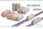 10PCS 2/3 in 2/3 out Quick Wire Connector Universal Compact SPL 222 223 Lever Push-in Electrical Cable Terminal Led Strip Light