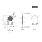 2PCS 5g-2kg Thin Film Pressure Sensor Quick Response High Precision Force Sensitive Resistor Film Pressure Sensor