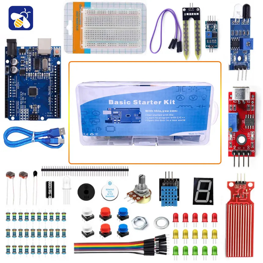 400 Breadboard DIY Learning and Development Project Starter Kit  R3 Kit Electronics Sensors led dht11 Potentiometer