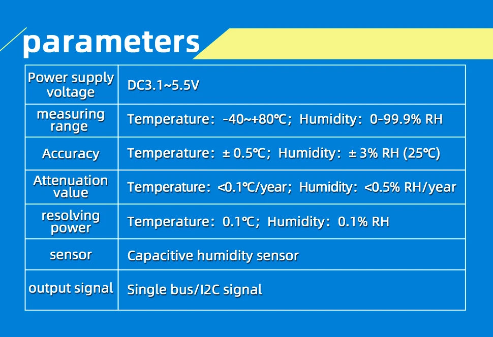 1PCS DHT11 DHT22 AM2320 Digital Temperature Humidity Sensor Module Board with DuPont Line For Arduino High Precision