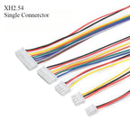 10pcs SH1.0/1.25 ZH1.5mm XH2.54/PH2.0mm Single Head Male Plug Connector 2P/3/4/5/6/7/8/9/10Pin 10cm 20cm Wire